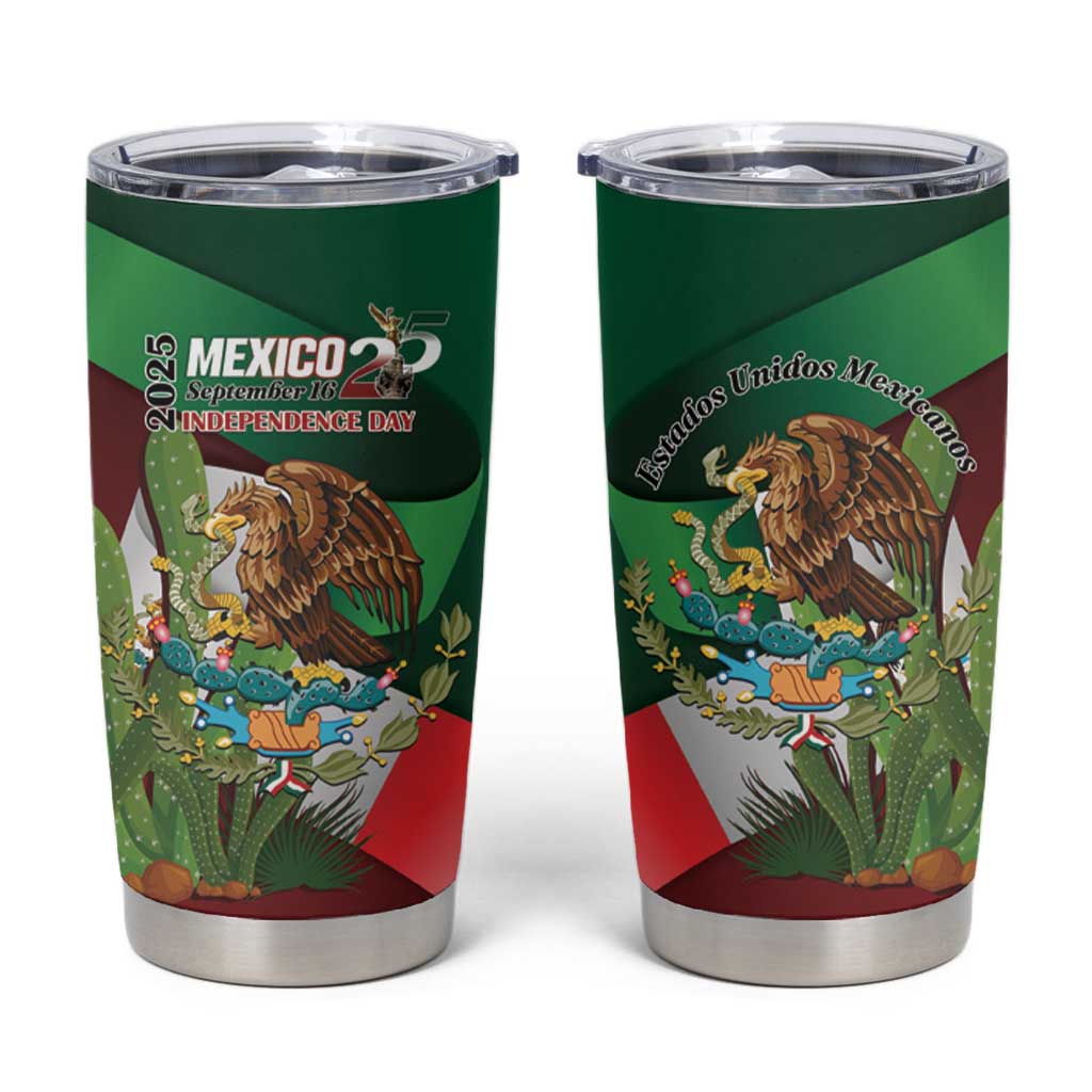 Mexico Independence Day 2025 Tumbler Cup 215th Anniversary Estados Unidos Mexicanos - Wonder Print Shop