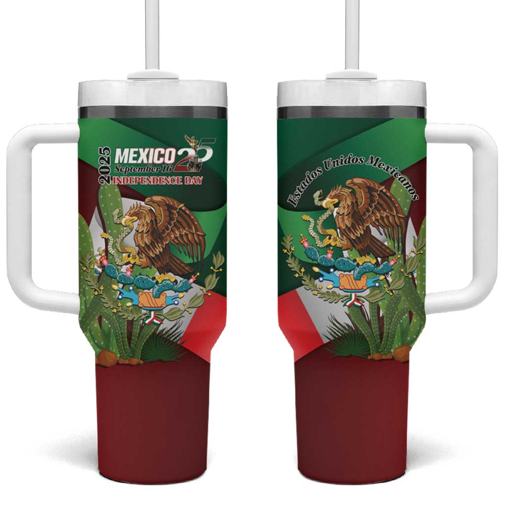Mexico Independence Day 2025 Tumbler With Handle 215th Anniversary Estados Unidos Mexicanos - Wonder Print Shop