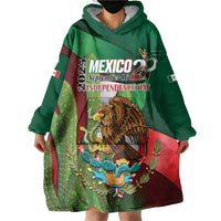Mexico Independence Day 2025 Wearable Blanket Hoodie 215th Anniversary Estados Unidos Mexicanos - Wonder Print Shop