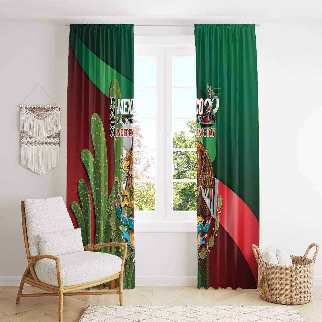 Mexico Independence Day 2025 Window Curtain 215th Anniversary Estados Unidos Mexicanos - Wonder Print Shop
