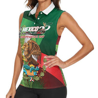 Mexico Independence Day 2025 Women Sleeveless Polo Shirt 215th Anniversary Estados Unidos Mexicanos - Wonder Print Shop