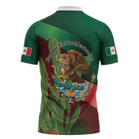 Mexico Independence Day 2025 Zipper Polo Shirt 215th Anniversary Estados Unidos Mexicanos - Wonder Print Shop