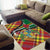 Dominica Creole Day Area Rug Madras Pattern Zipper Stylized - Wonder Print Shop