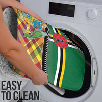 Dominica Creole Day Bathroom Set Madras Pattern Zipper Stylized - Wonder Print Shop