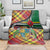 Dominica Creole Day Blanket Madras Pattern Zipper Stylized - Wonder Print Shop