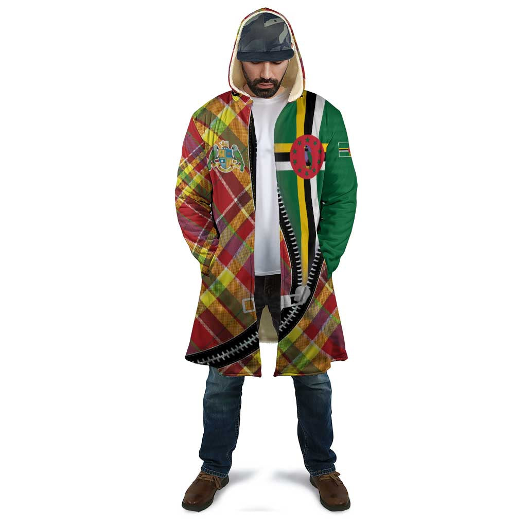Dominica Creole Day Cloak Madras Pattern Zipper Stylized - Wonder Print Shop