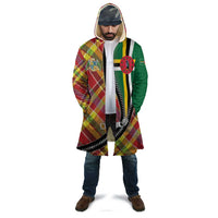 Dominica Creole Day Cloak Madras Pattern Zipper Stylized - Wonder Print Shop