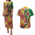 Dominica Creole Day Couples Matching Puletasi and Hawaiian Shirt Madras Pattern Zipper Stylized - Wonder Print Shop