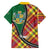 Dominica Creole Day Family Matching Off The Shoulder Long Sleeve Dress and Hawaiian Shirt Madras Pattern Zipper Stylized - Wonder Print Shop