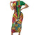 Dominica Creole Day Family Matching Short Sleeve Bodycon Dress and Hawaiian Shirt Madras Pattern Zipper Stylized - Wonder Print Shop