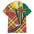 Dominica Creole Day Family Matching Tank Maxi Dress and Hawaiian Shirt Madras Pattern Zipper Stylized - Wonder Print Shop