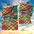 Dominica Creole Day Garden Flag Madras Pattern Zipper Stylized - Wonder Print Shop