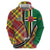 Dominica Creole Day Hoodie Madras Pattern Zipper Stylized - Wonder Print Shop