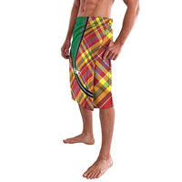 Dominica Creole Day Lavalava Madras Pattern Zipper Stylized - Wonder Print Shop