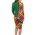 Dominica Creole Day Long Sleeve Bodycon Dress Madras Pattern Zipper Stylized - Wonder Print Shop