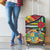 Dominica Creole Day Luggage Cover Madras Pattern Zipper Stylized - Wonder Print Shop