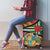 Dominica Creole Day Luggage Cover Madras Pattern Zipper Stylized - Wonder Print Shop