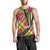 Dominica Creole Day Men Tank Top Madras Pattern Zipper Stylized - Wonder Print Shop