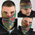 Dominica Creole Day Neck Gaiter Madras Pattern Zipper Stylized - Wonder Print Shop