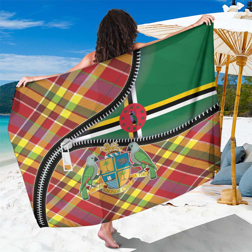 Dominica Creole Day Sarong Madras Pattern Zipper Stylized - Wonder Print Shop