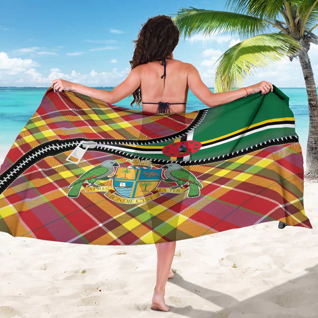 Dominica Creole Day Sarong Madras Pattern Zipper Stylized - Wonder Print Shop