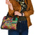 Dominica Creole Day Shoulder Handbag Madras Pattern Zipper Stylized - Wonder Print Shop