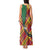 Dominica Creole Day Tank Maxi Dress Madras Pattern Zipper Stylized - Wonder Print Shop