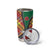 Dominica Creole Day Tumbler Cup Madras Pattern Zipper Stylized - Wonder Print Shop
