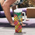 Dominica Creole Day Tumbler With Handle Madras Pattern Zipper Stylized - Wonder Print Shop