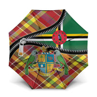 Dominica Creole Day Umbrella Madras Pattern Zipper Stylized - Wonder Print Shop