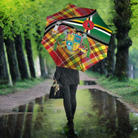 Dominica Creole Day Umbrella Madras Pattern Zipper Stylized - Wonder Print Shop