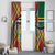 Dominica Creole Day Window Curtain Madras Pattern Zipper Stylized - Wonder Print Shop