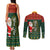 Custom South Africa Christmas Couples Matching Tank Maxi Dress and Long Sleeve Button Shirt Geseende Kersfees Santa Claus African Pattern - Wonder Print Shop