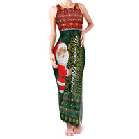 Custom South Africa Christmas Family Matching Tank Maxi Dress and Hawaiian Shirt Geseende Kersfees Santa Claus African Pattern - Wonder Print Shop
