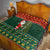 Custom South Africa Christmas Quilt Geseende Kersfees Santa Claus African Pattern - Wonder Print Shop