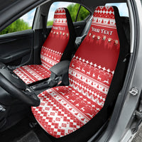 Custom Switzerland Christmas Car Seat Cover Merry Christmas Funny Santa Claus - Wonder Print Shop