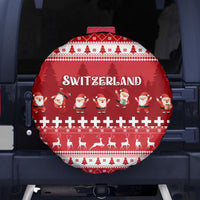 Custom Switzerland Christmas Spare Tire Cover Merry Christmas Funny Santa Claus - Wonder Print Shop