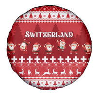 Custom Switzerland Christmas Spare Tire Cover Merry Christmas Funny Santa Claus - Wonder Print Shop