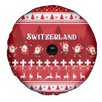 Custom Switzerland Christmas Spare Tire Cover Merry Christmas Funny Santa Claus - Wonder Print Shop