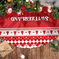 Switzerland Christmas Tree Skirt Merry Christmas Funny Santa Claus - Wonder Print Shop