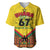 Ghana Independence Day Baseball Jersey Freedom and Justice African Pattern - Wonder Print Shop