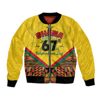 Ghana Independence Day Bomber Jacket Freedom and Justice African Pattern - Wonder Print Shop