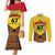 Ghana Independence Day Couples Matching Mermaid Dress and Long Sleeve Button Shirt Freedom and Justice African Pattern