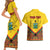 Ghana Independence Day Couples Matching Short Sleeve Bodycon Dress and Hawaiian Shirt Freedom and Justice African Pattern