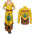 Ghana Independence Day Couples Matching Summer Maxi Dress and Long Sleeve Button Shirt Freedom and Justice African Pattern