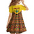 Ghana Independence Day Family Matching Off Shoulder Short Dress and Hawaiian Shirt Freedom and Justice African Pattern