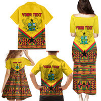 Ghana Independence Day Family Matching Puletasi and Hawaiian Shirt Freedom and Justice African Pattern - Wonder Print Shop