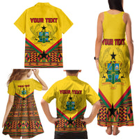 Ghana Independence Day Family Matching Tank Maxi Dress and Hawaiian Shirt Freedom and Justice African Pattern - Wonder Print Shop