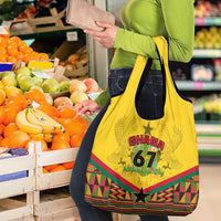 Ghana Independence Day Grocery Bag Freedom and Justice African Pattern
