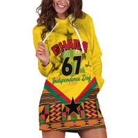 Ghana Independence Day Hoodie Dress Freedom and Justice African Pattern - Wonder Print Shop